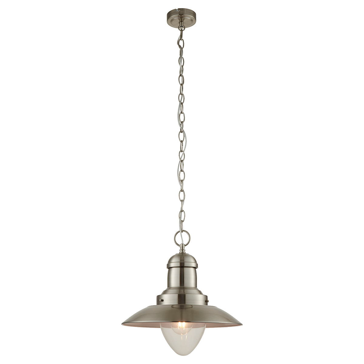 A Mendip Pendant Light with a glass shade for interior decor from Kikiathome.co.uk.