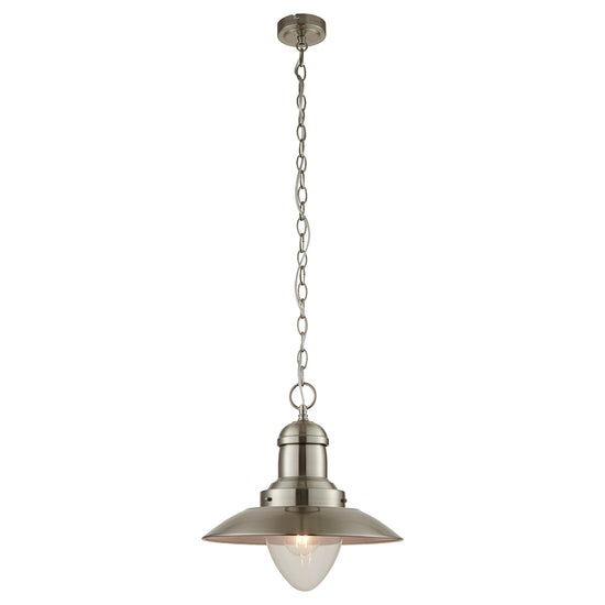 A Mendip Pendant Light with a glass shade for interior decor from Kikiathome.co.uk.