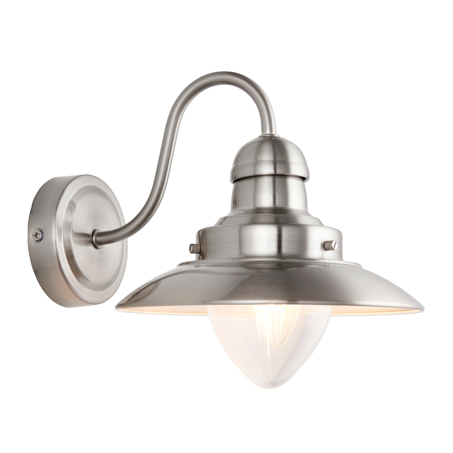 A Mendip Wall Light with a glass shade, perfect for home decor.