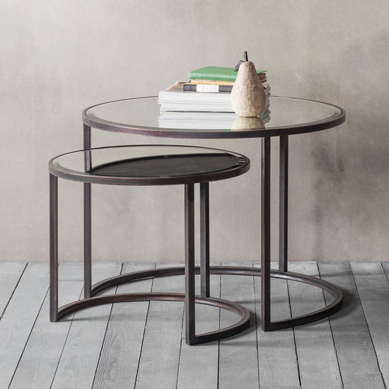 A stylish Nest of 2 coffee tables from Kikiathome.co.uk adds elegance to the interior decor of your home.
