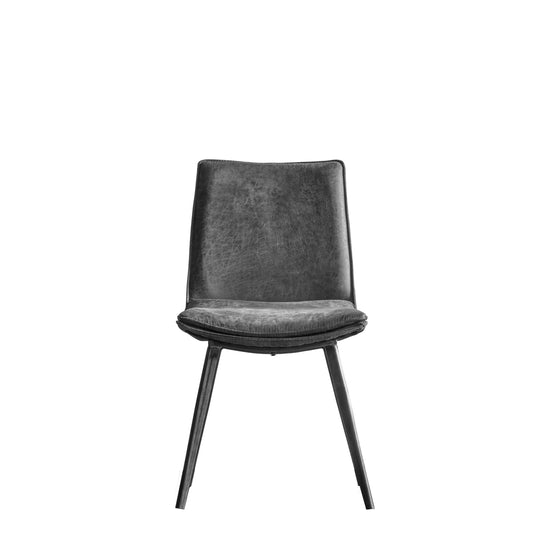 A Hinks Chair Grey (2pk) for interior decor on a white background.