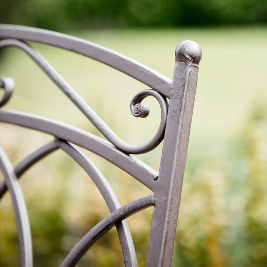 A close up of a Rushford Outdoor Bistro Set Ember from Kikiathome.co.uk, perfect for enhancing interior decor.