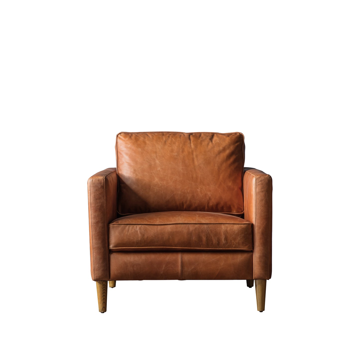 A Vintage Brown Leather Armchair by Kikiathome.co.uk for Interior Decor.