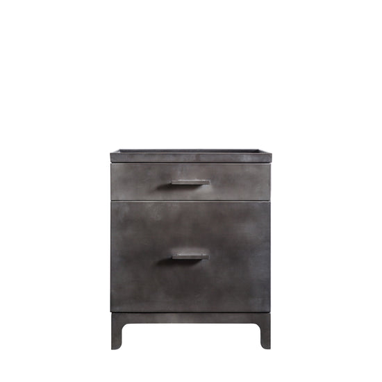 A gray nightstand with drawers by Kikiathome.co.uk for interior decor.