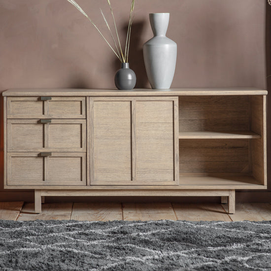 An Alvington 3 Drawer 2 Door Sideboard for interior decor and home furniture.