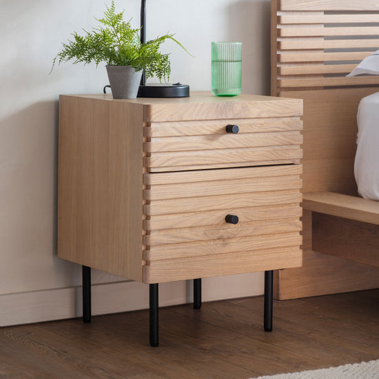 A Tortington 2 Drawer Bedside 450x400x550mm by Kikiathome.co.uk for stylish home furniture and interior decor.