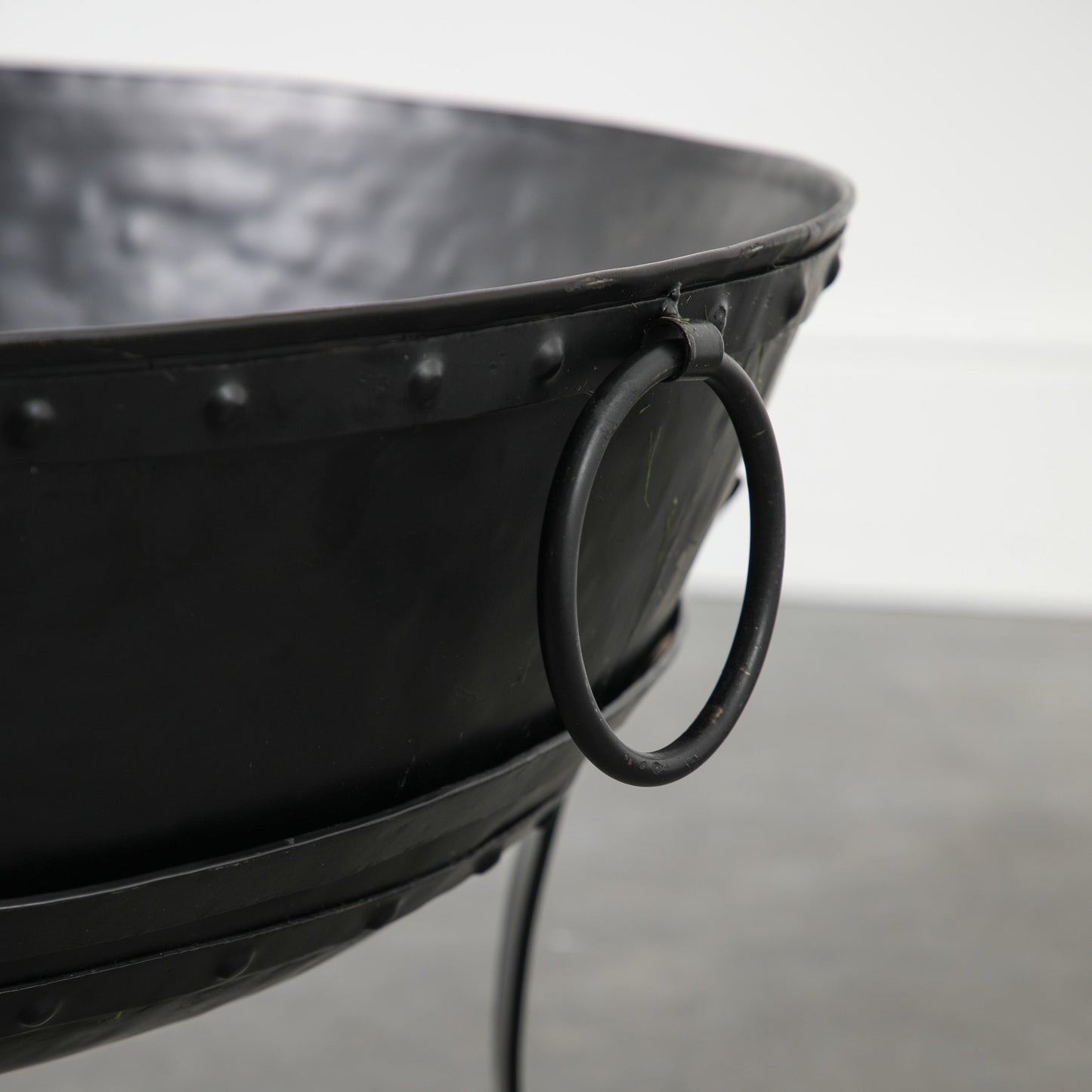A black Thurlstone Firepit, perfect for interior decor and available on Kikiathome.co.uk.