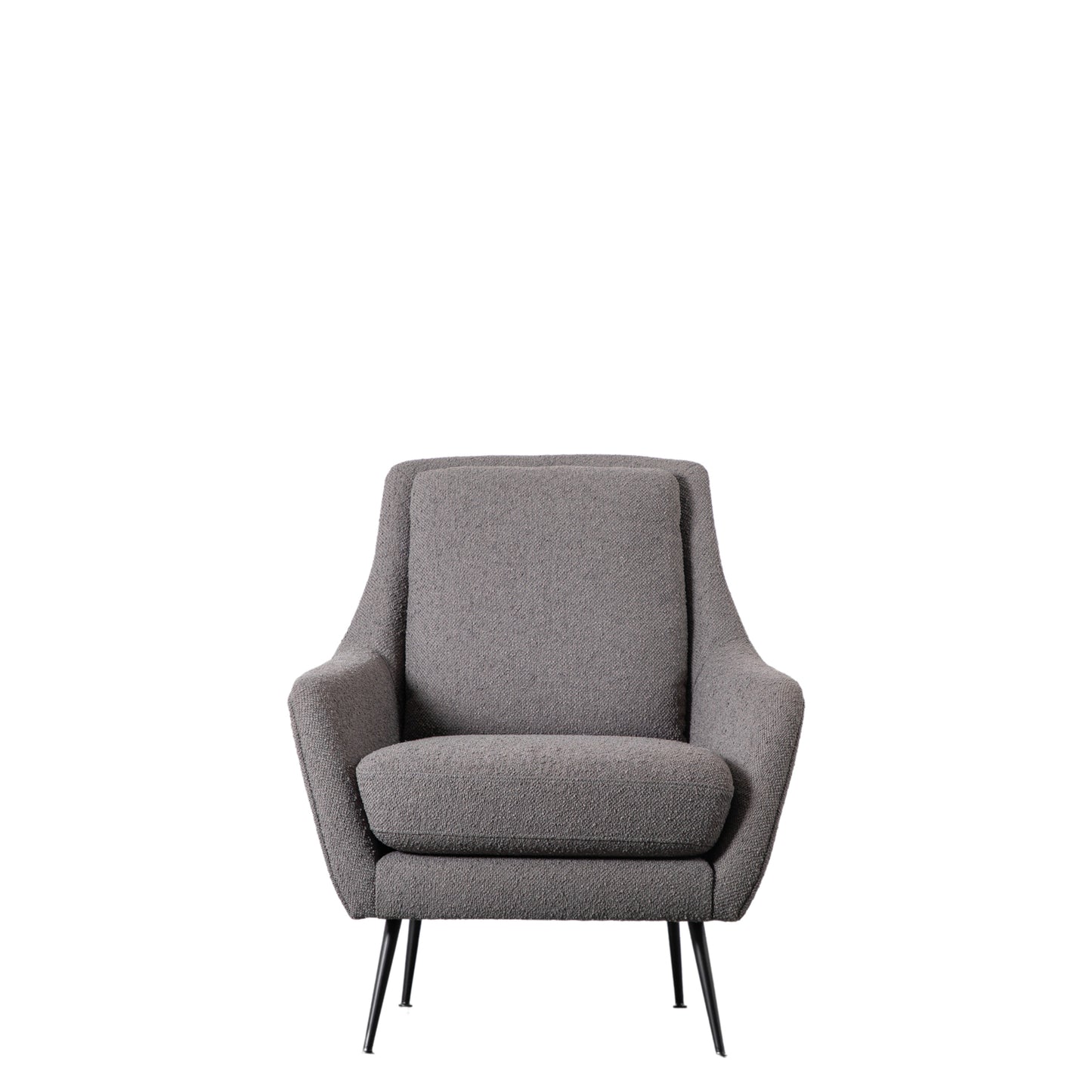 A Brompton Armchair in Dark Grey Linen, available at Kikiathome.co.uk, perfect for interior decor and home furniture.