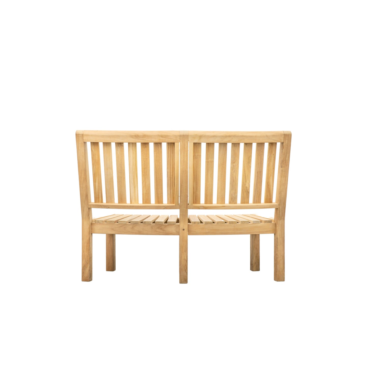 A Kikiathome.co.uk interior decor bench with two slats against a white background.