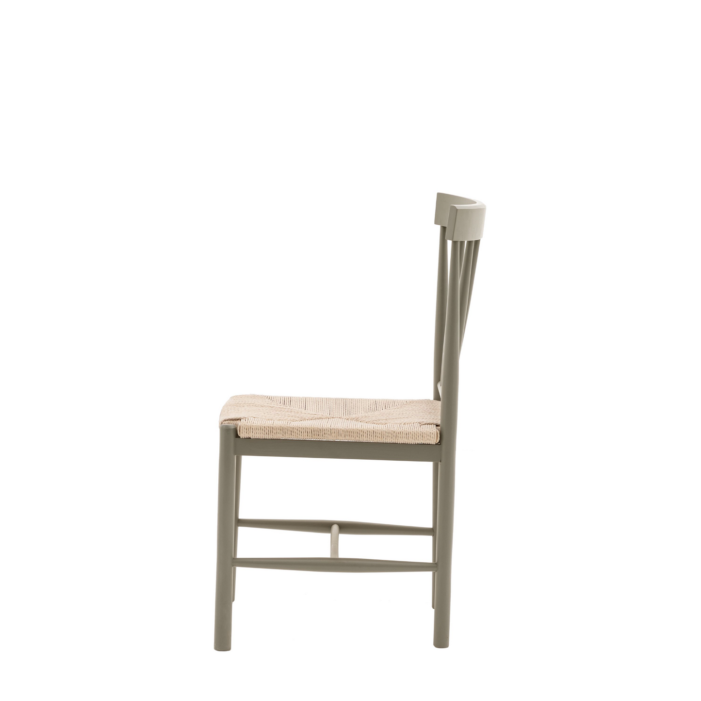 A Buckland Dining Chair 2pk in Prairie, an interior decor product from Kikiathome.co.uk, with a wooden seat against a white background.