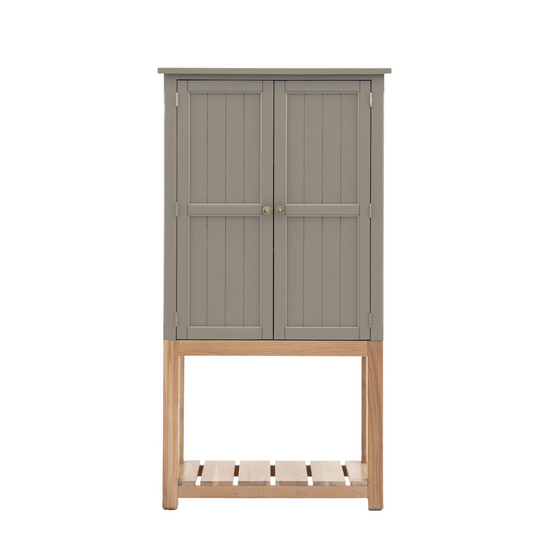 A Buckland 2 Door Storage Cupboard in Prairie (w)900x(d)450x(h)1700mm from Kikiathome.co.uk, an interior decor home furniture piece featuring