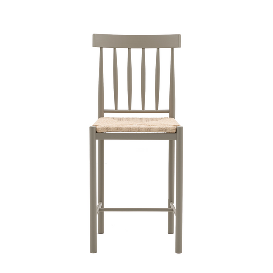 A Buckland Bar Stool in Prairie 2pk from Kikiathome.co.uk, a stylish home furniture with a wooden seat perfect for interior decor.
