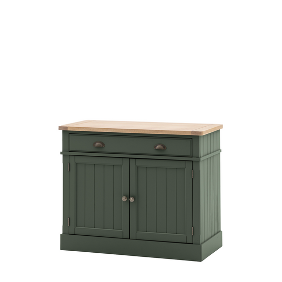 A Buckland 2 Door 1 Drawer Sideboard in Moss from Kikiathome.co.uk, perfect for interior decor and home furniture.