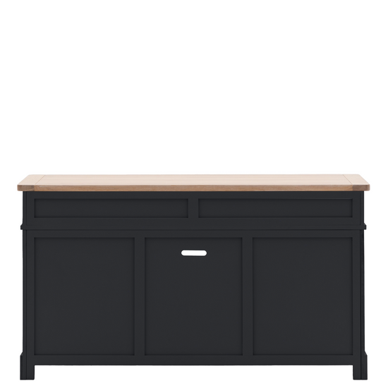 A Buckland 2 Door 2 Drawer Sideboard with a wooden top, perfect for interior decor and home furniture.