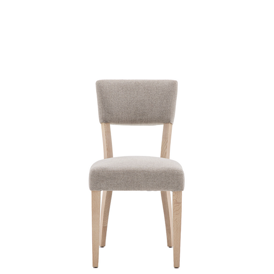 A Buckland Upholstered Chair 2pk with wooden legs for interior decor.