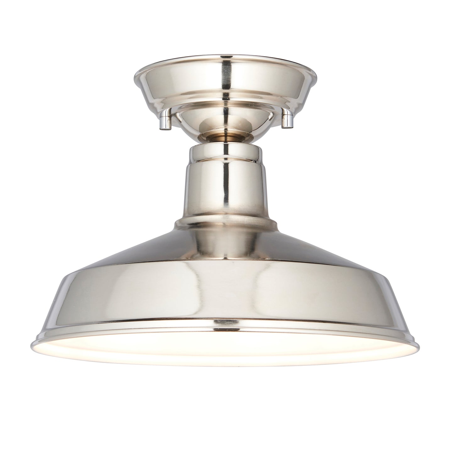 Load image into Gallery viewer, A Darton 1 Ceiling Light with a chrome finish for interior decor from Kikiathome.co.uk.
