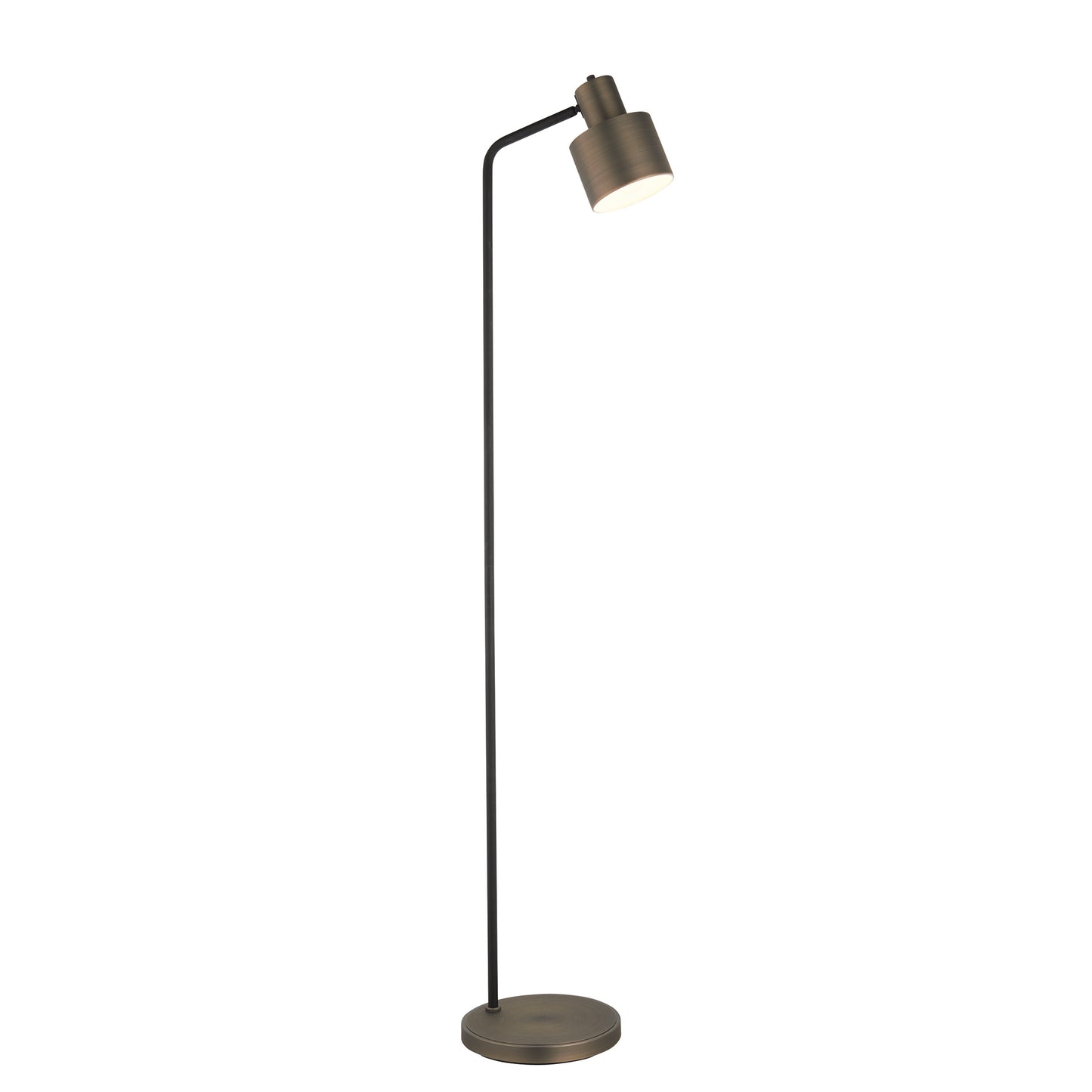 A Mayfield Floor Lamp by Kikiathome.co.uk, perfect for interior decor with its metal base and black shade.