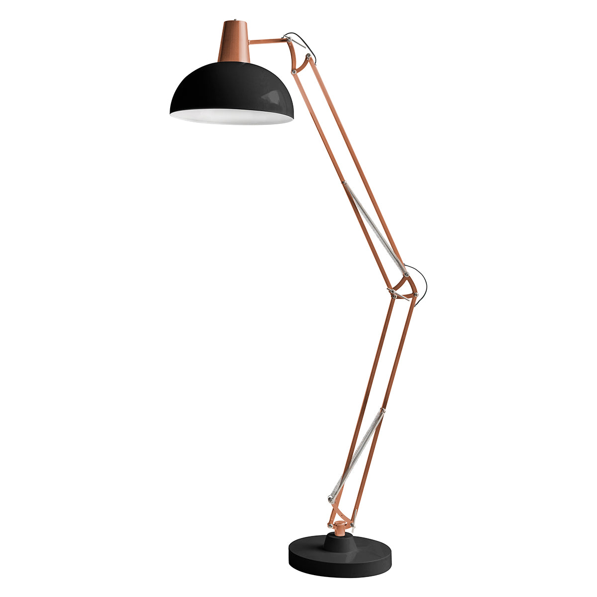 A bronze and black Marshall 1 Floor Light by Kikiathome.co.uk, perfect for interior decor, showcased on a white background.