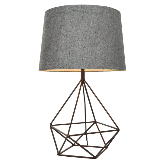 Load image into Gallery viewer, A Bow 1 Table Light for interior decor with a grey shade by Kikiathome.co.uk.
