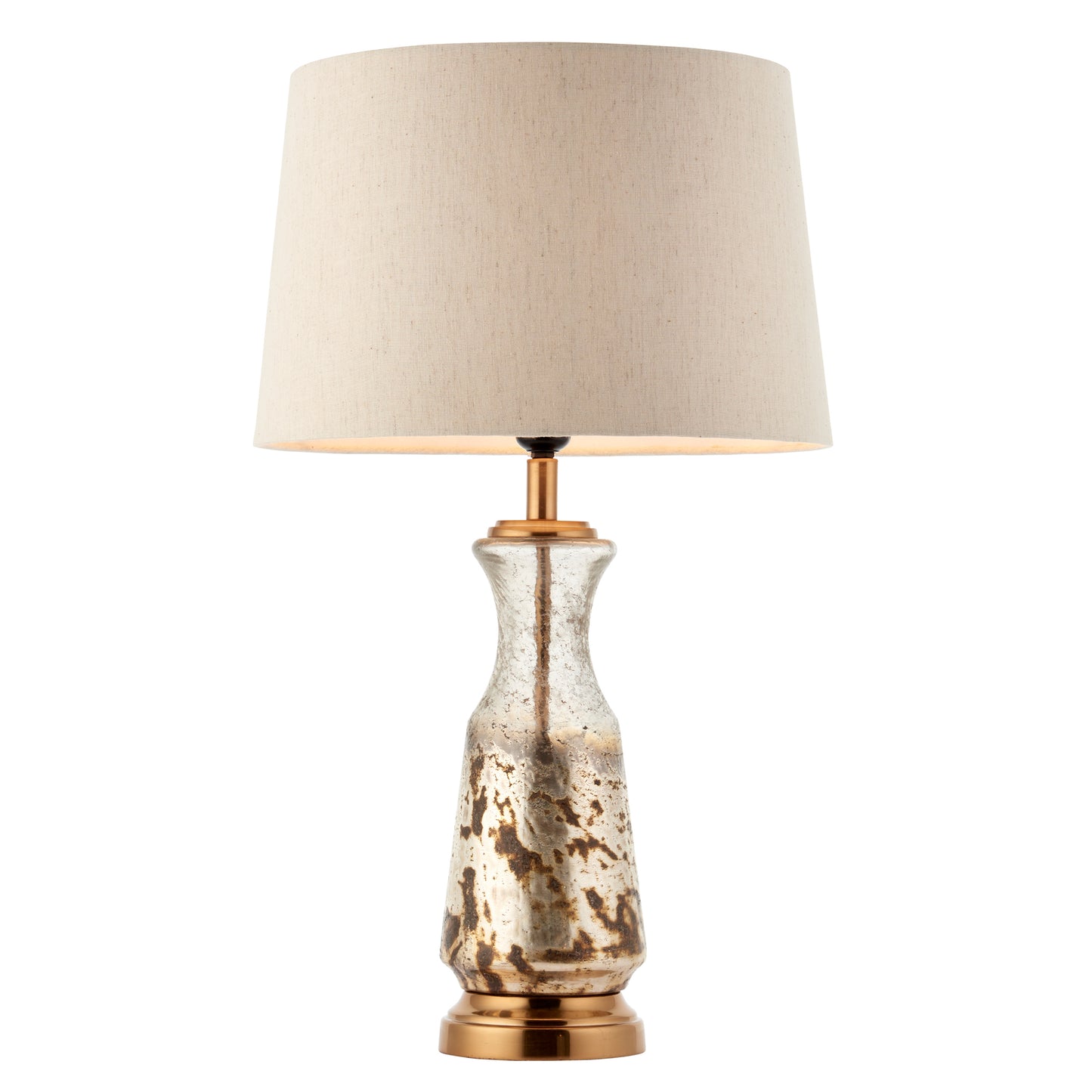 A Samuel 1 Table Light lamp with a beige shade for interior decor from Kikiathome.co.uk.