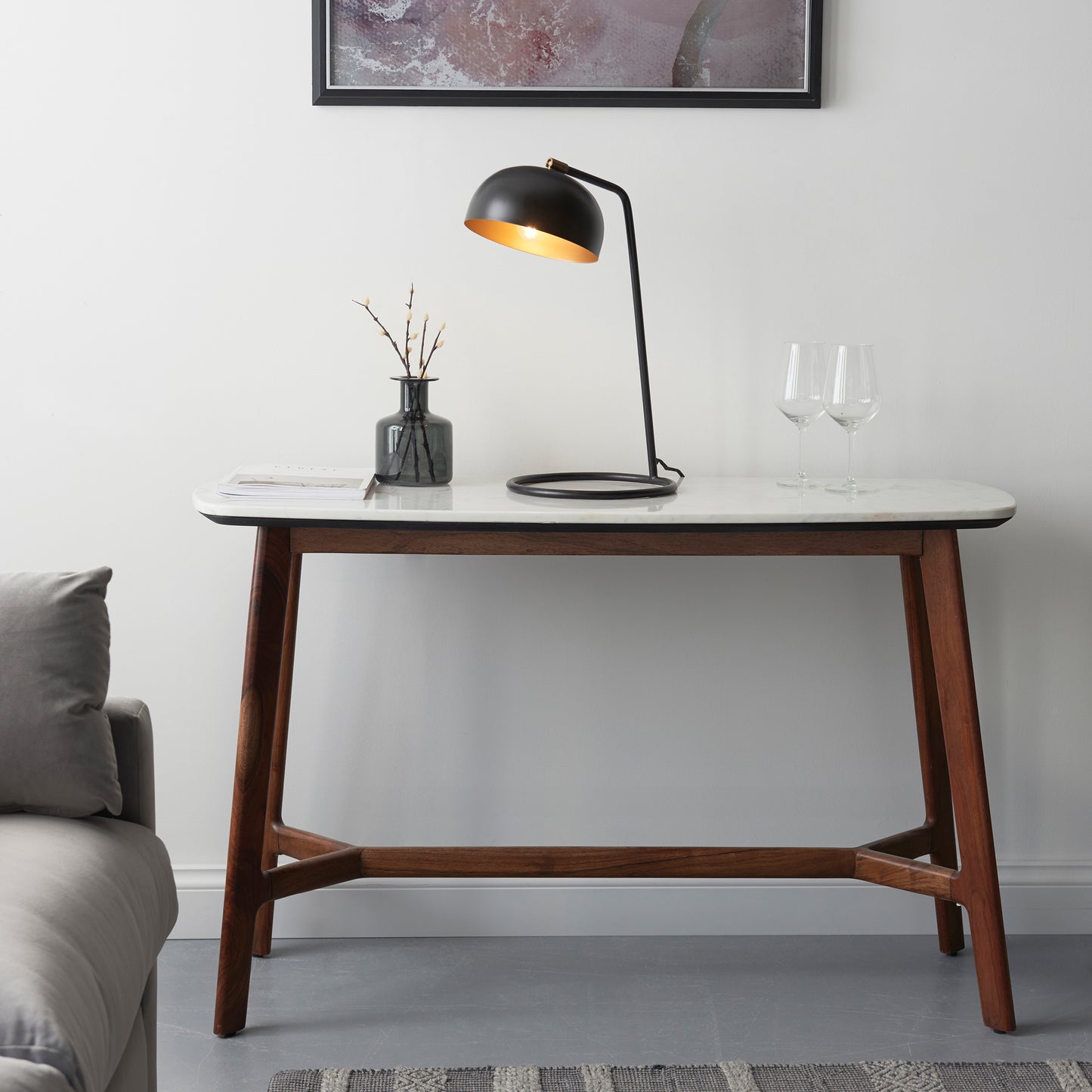 A Diptford 1 Table Light Matt Black from Kikiathome.co.uk, a stylish interior decor piece for home furniture.