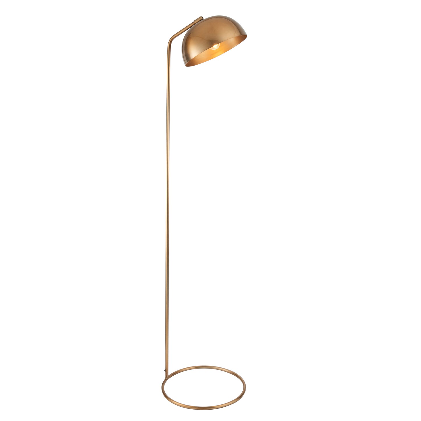 A Diptford 1 Floor Light Antique Brass from Kikiathome.co.uk showcasing interior decor on a white background.