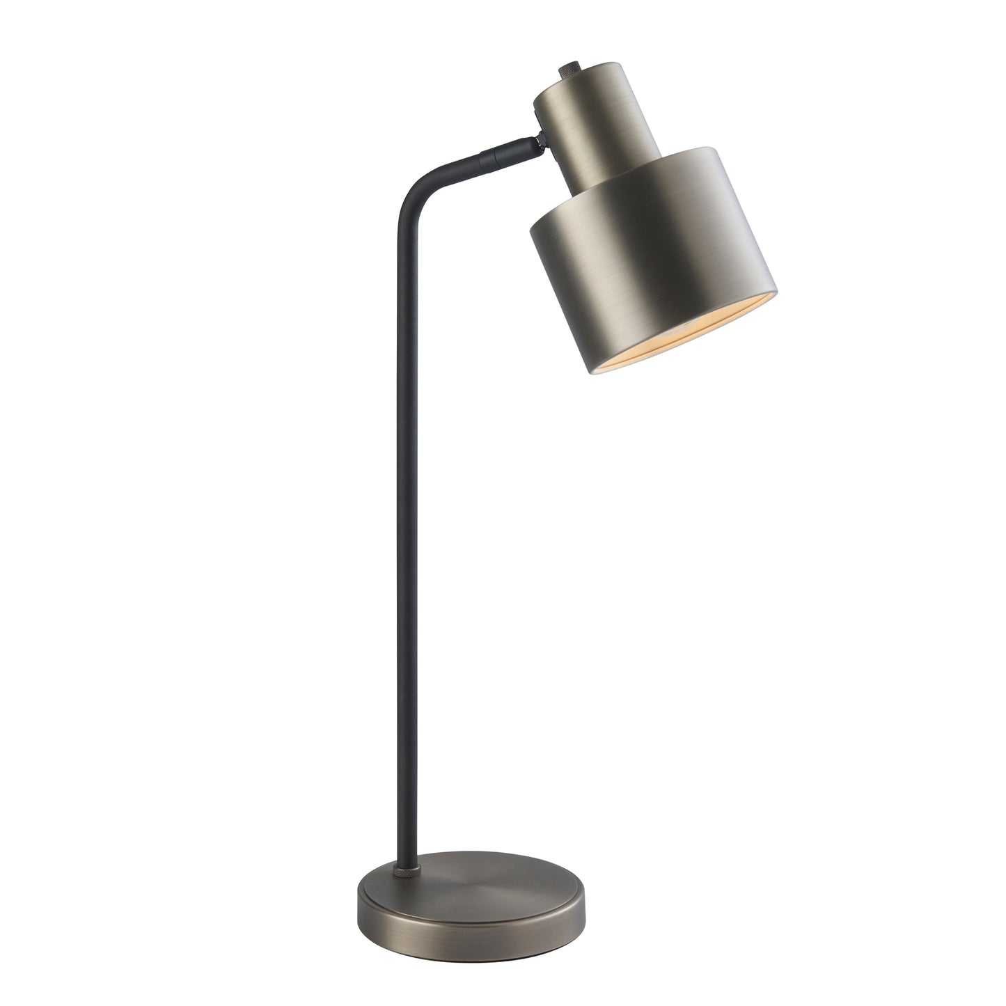 A Mayfield Table Lamp Brass / Black from Kikiathome.co.uk, ideal for home furniture and interior decor, featuring a metal base and a black shade.