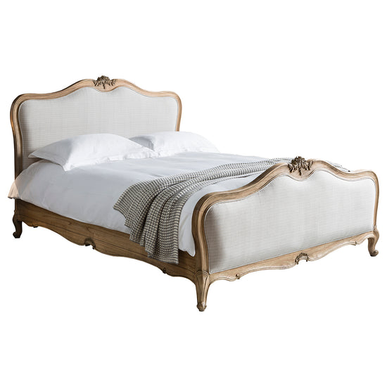Holne 5' Linen Upholstered Bed Weathered Default Title