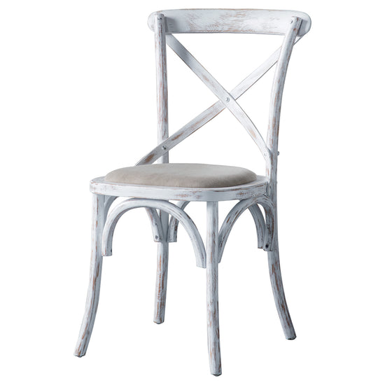A Cafe Chair with a beige seat perfect for interior decor and home furniture.