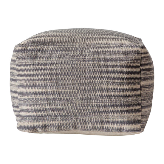 Load image into Gallery viewer, A Tivoli Pouffe Grey 500x500x350mm from Kikiathome.co.uk, perfect for home furniture and interior decor, displayed on a white background.
