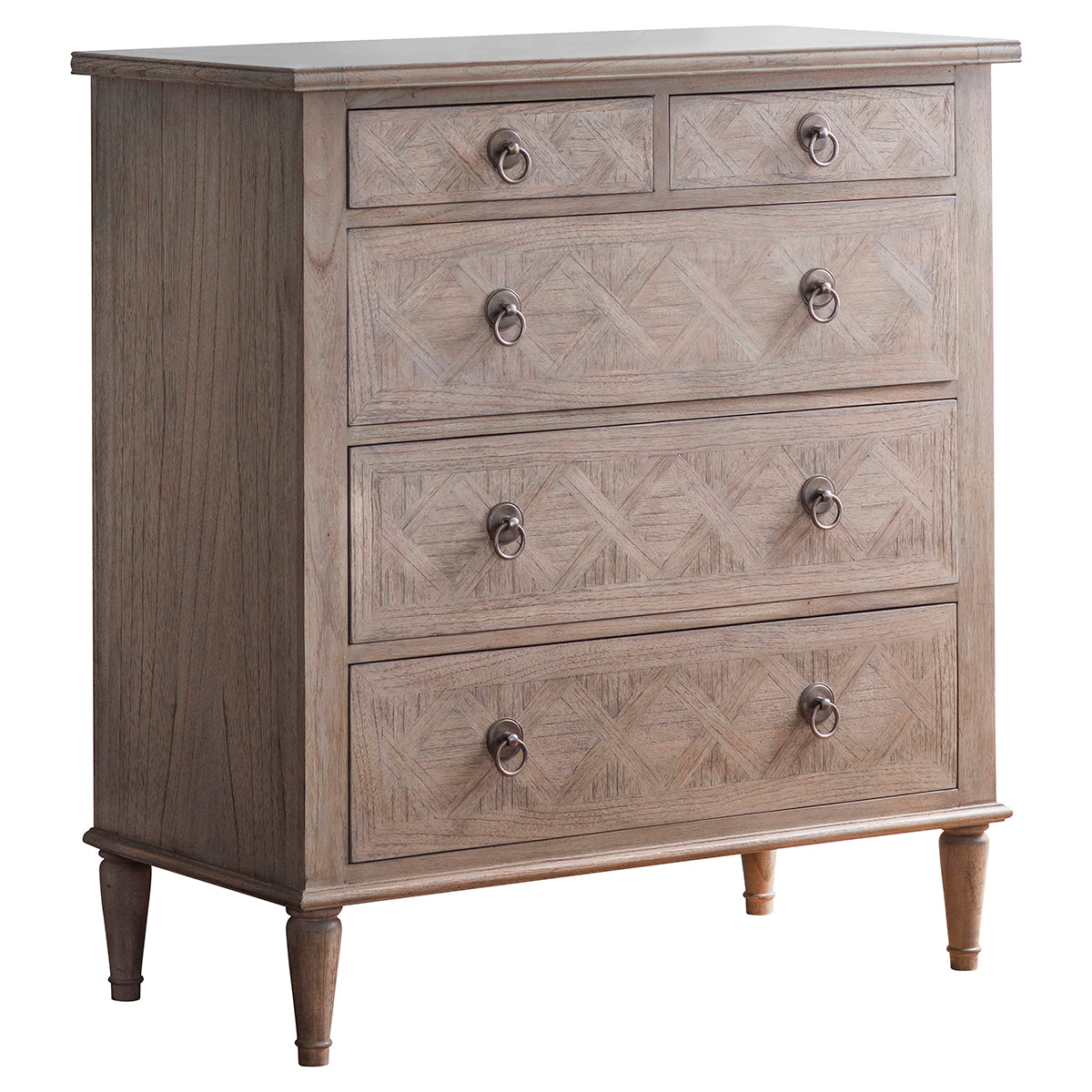 An ornate home furniture piece, the Belsford 5 Drawer Chest from Kikiathome.co.uk enhances interior decor.