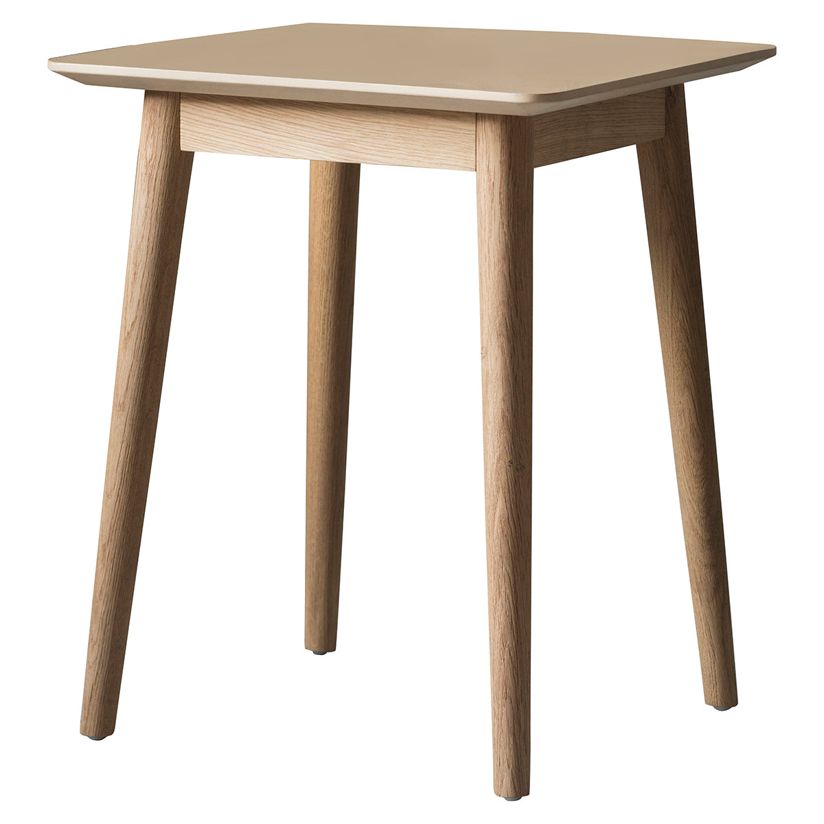 A Tristford Side Table 500x450x600mm from Kikiathome.co.uk, a stylish interior decor piece with wooden legs and a square top.