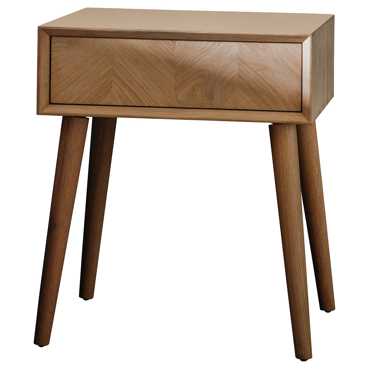 A Tristford 1 Drawer Side Table 500x410x600mm by Kikiathome.co.uk, a stylish home furniture piece with two drawers, perfect for interior decor.