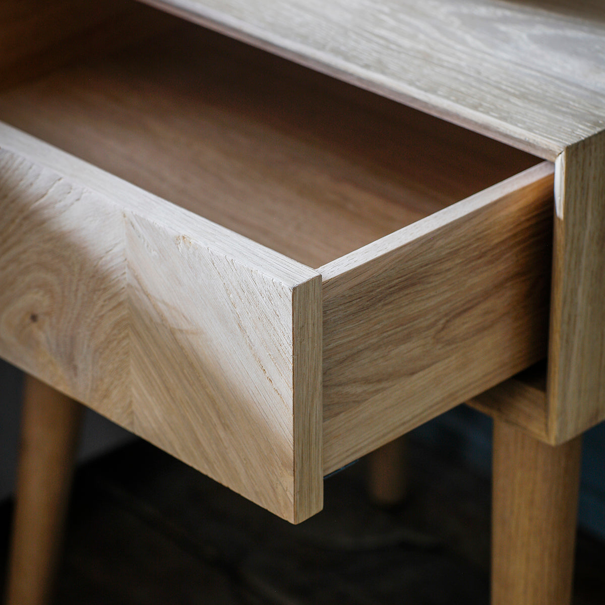 A close up of a 1 Drawer Side Table by Kikiathome.co.uk, perfect for home furniture and interior decor.