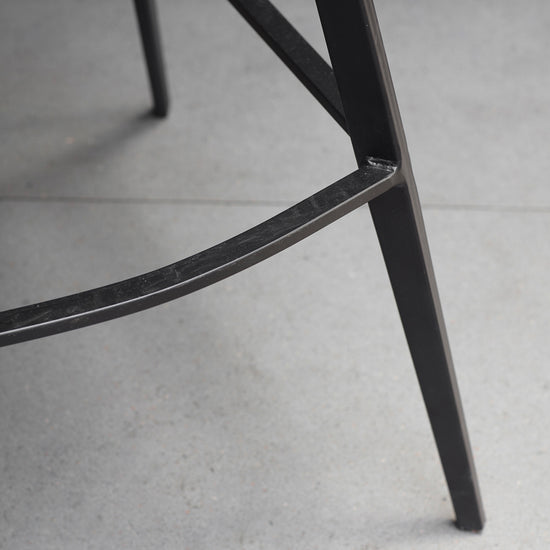 A close up of Palmer Grey Stool (2pk) by Kikiathome.co.uk in an interior setting.