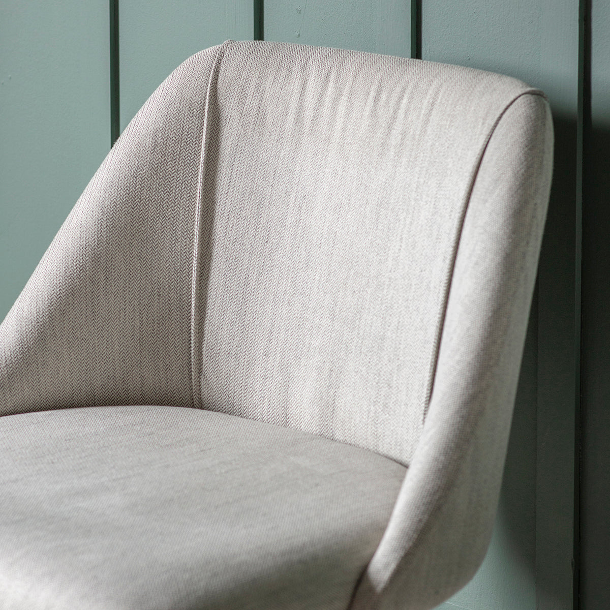 A neutral Hempston dining chair duo by Kikiathome.co.uk adds interior decor flair to any home.