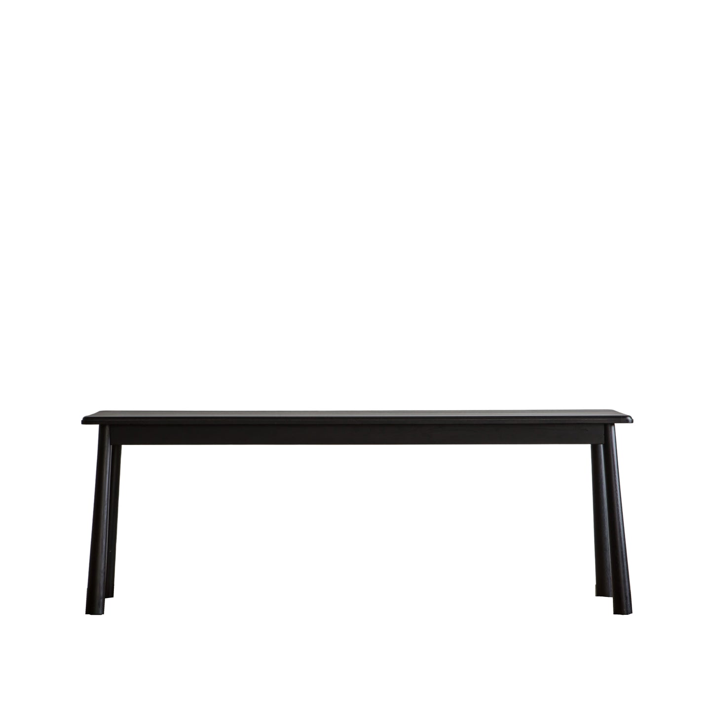A Tigley Dining Bench Black on a white background, sold by Kikiathome.co.uk.