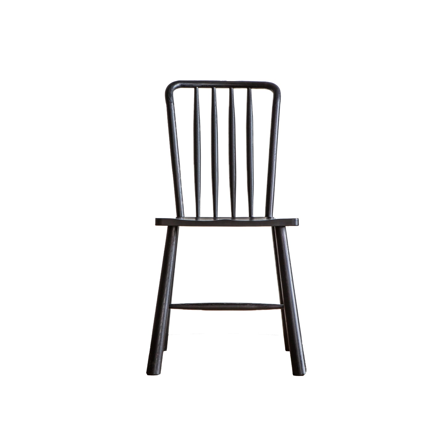 A black Tigley Dining Chair set by Kikiathome.co.uk showcased on a white background, perfect for interior decor and home furniture.