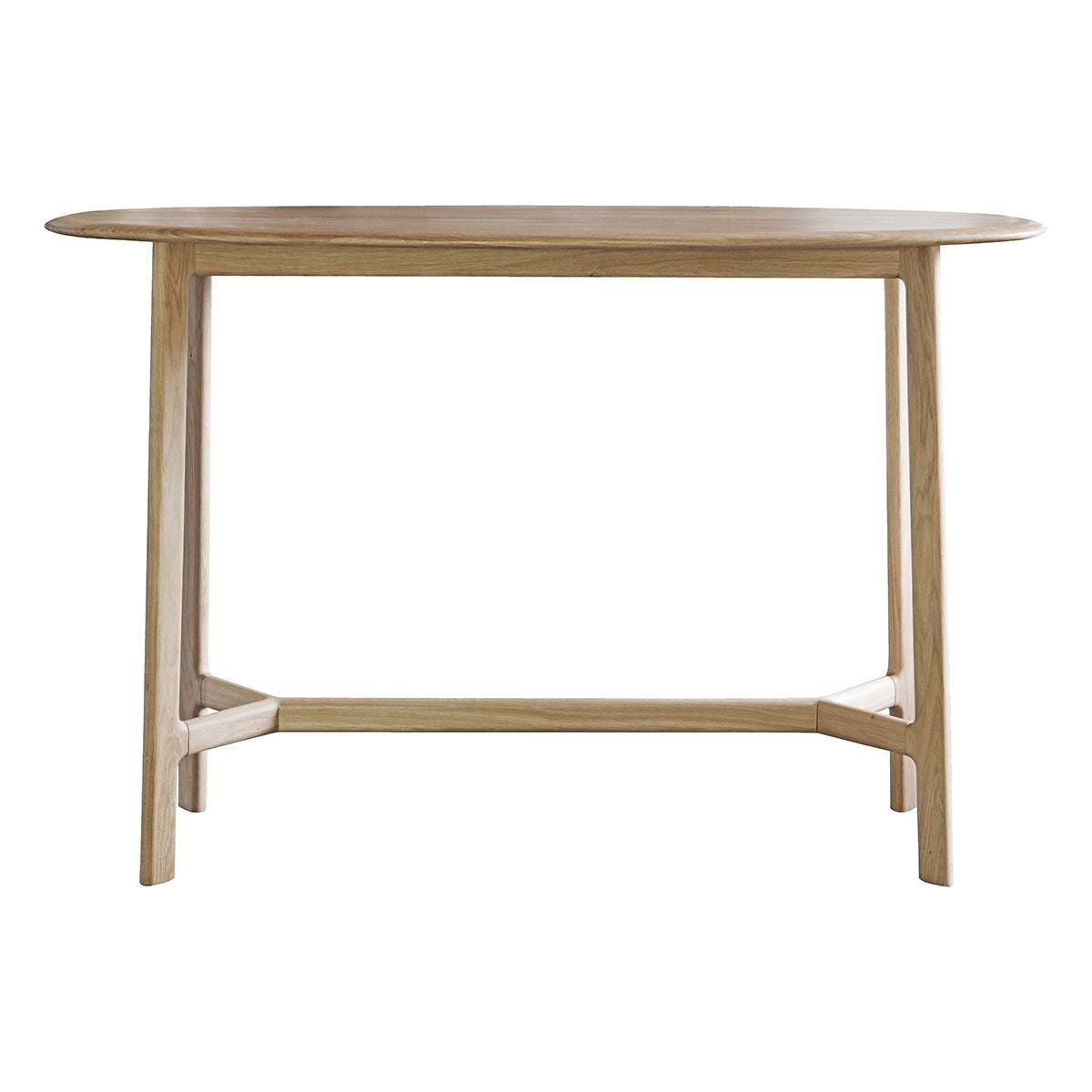 A stylish Dairy Console Table with wooden top and legs for interior decor.