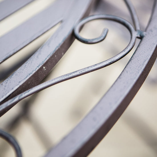 A close up of the Rushford Outdoor Bistro Set Ember, a home furniture piece from Kikiathome.co.uk.