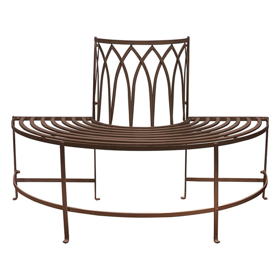 A Widecombe Outdoor Tree Bench Seat Ember by Kikiathome.co.uk for interior decor.