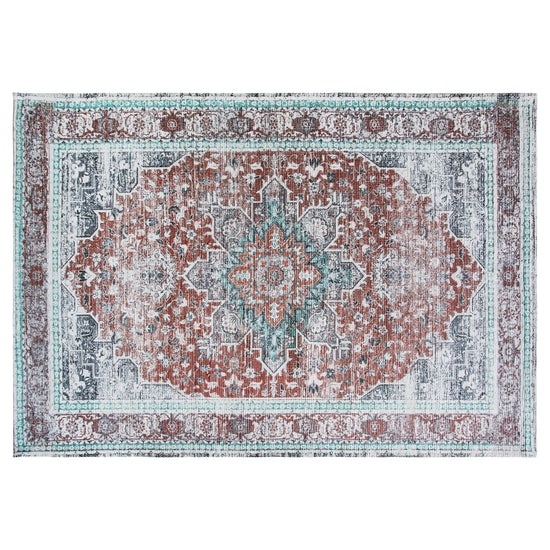 An Allaleigh Rug with an ornate design on a white background, perfect for interior decor.