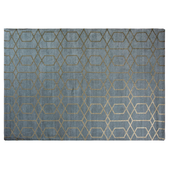 A Winchester Rug with geometric design for interior decor from Kikiathome.co.uk.