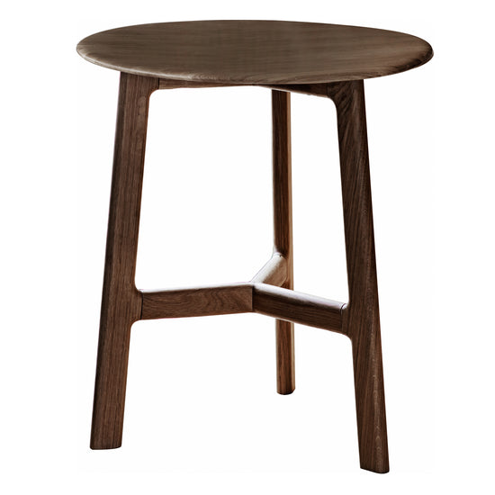 A home furniture, Dairy Round Side Table with a wooden base sold by Kikiathome.co.uk.