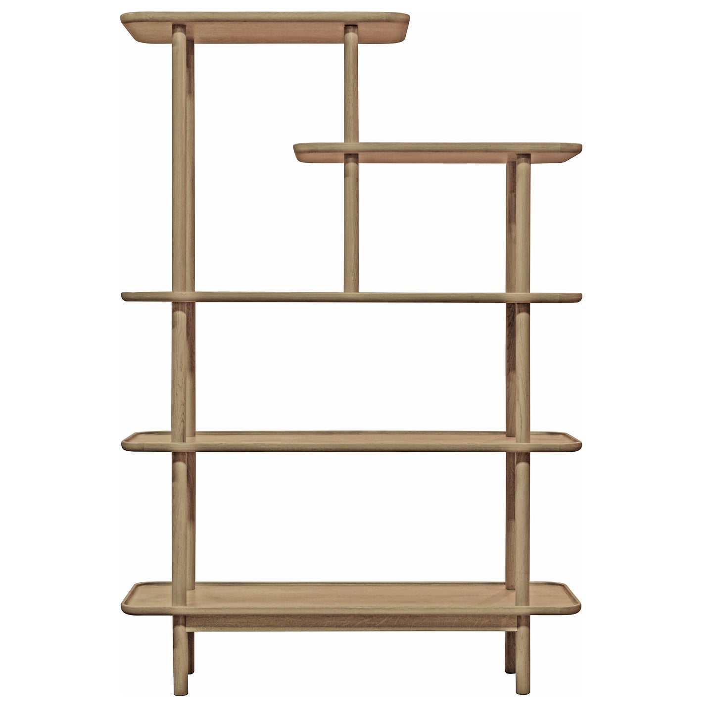 A Wembury Open Display 1100x380x1600mm shelf with three shelves on it for interior decor from Kikiathome.co.uk.