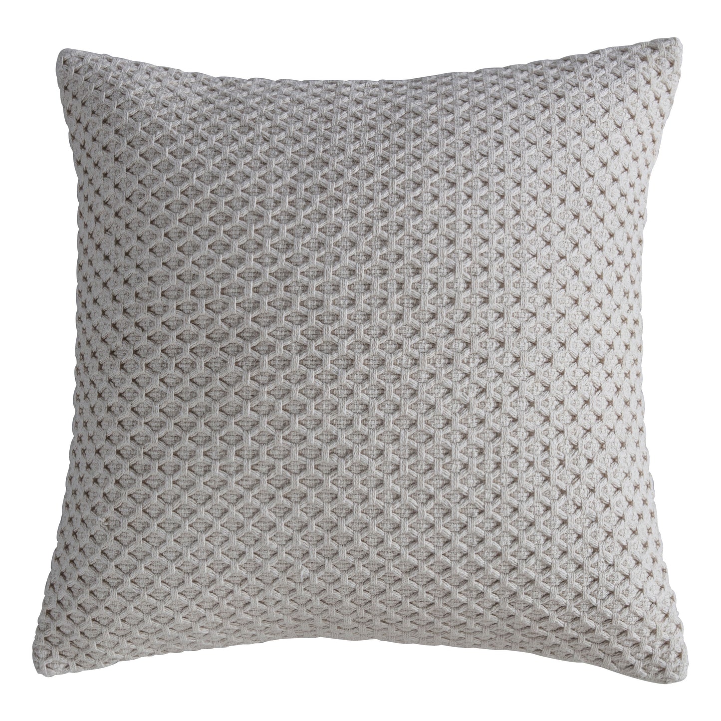 A Bittaford Cushion Natural with a diamond pattern for interior decor.