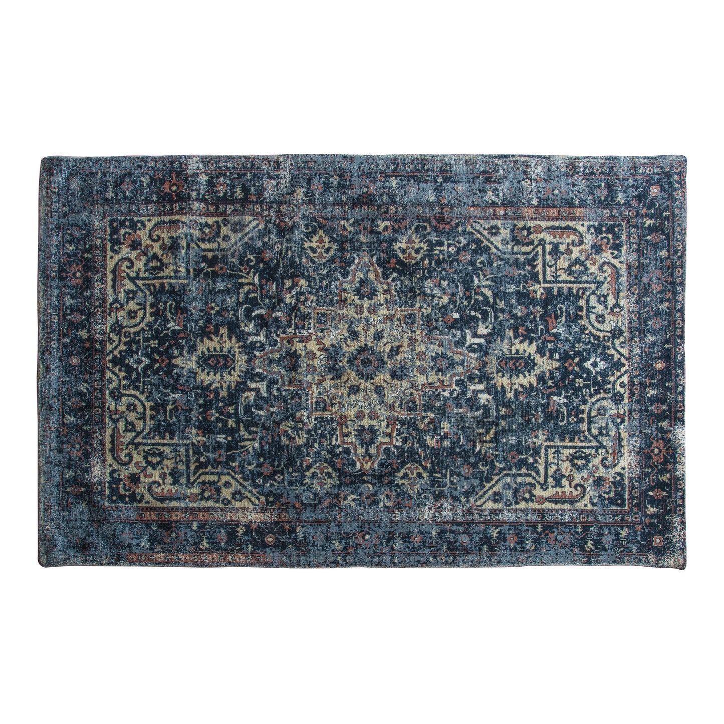 A Kern Rug Dark Teal 2000x2900mm with an ornate design from Kikiathome.co.uk perfect for interior decor or home furniture.