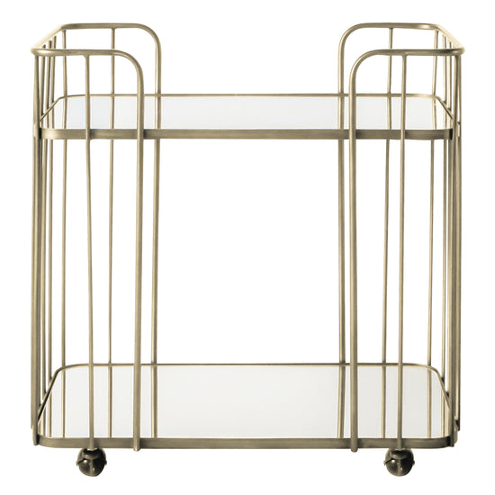 A Verna Drinks Trolley Champagne 750x457x787mm from Kikiathome.co.uk, perfect for interior decor and home furniture.