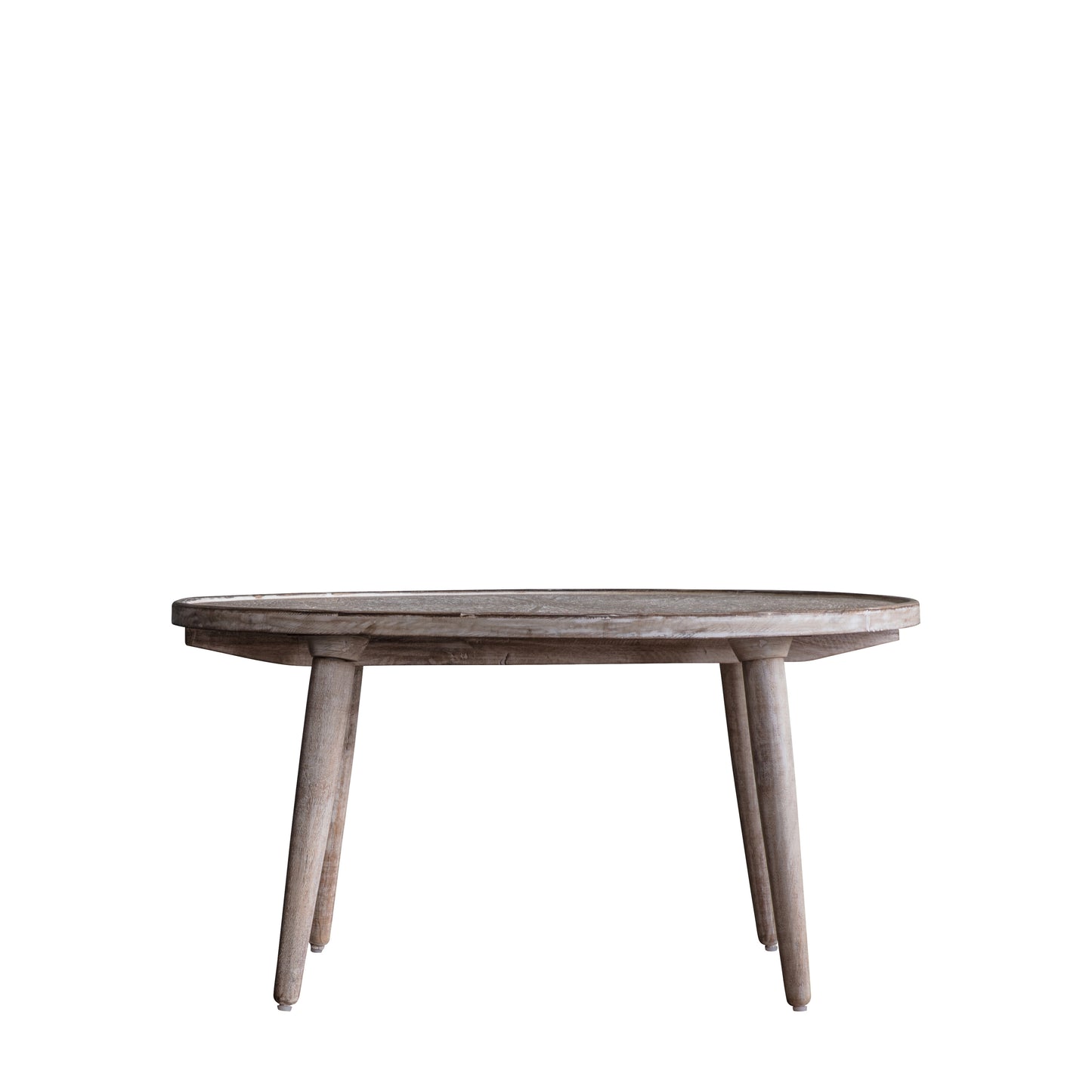 A Bantham Coffee Table Natural White 910x910x460mm with wooden top and legs for home furniture and interior decor.