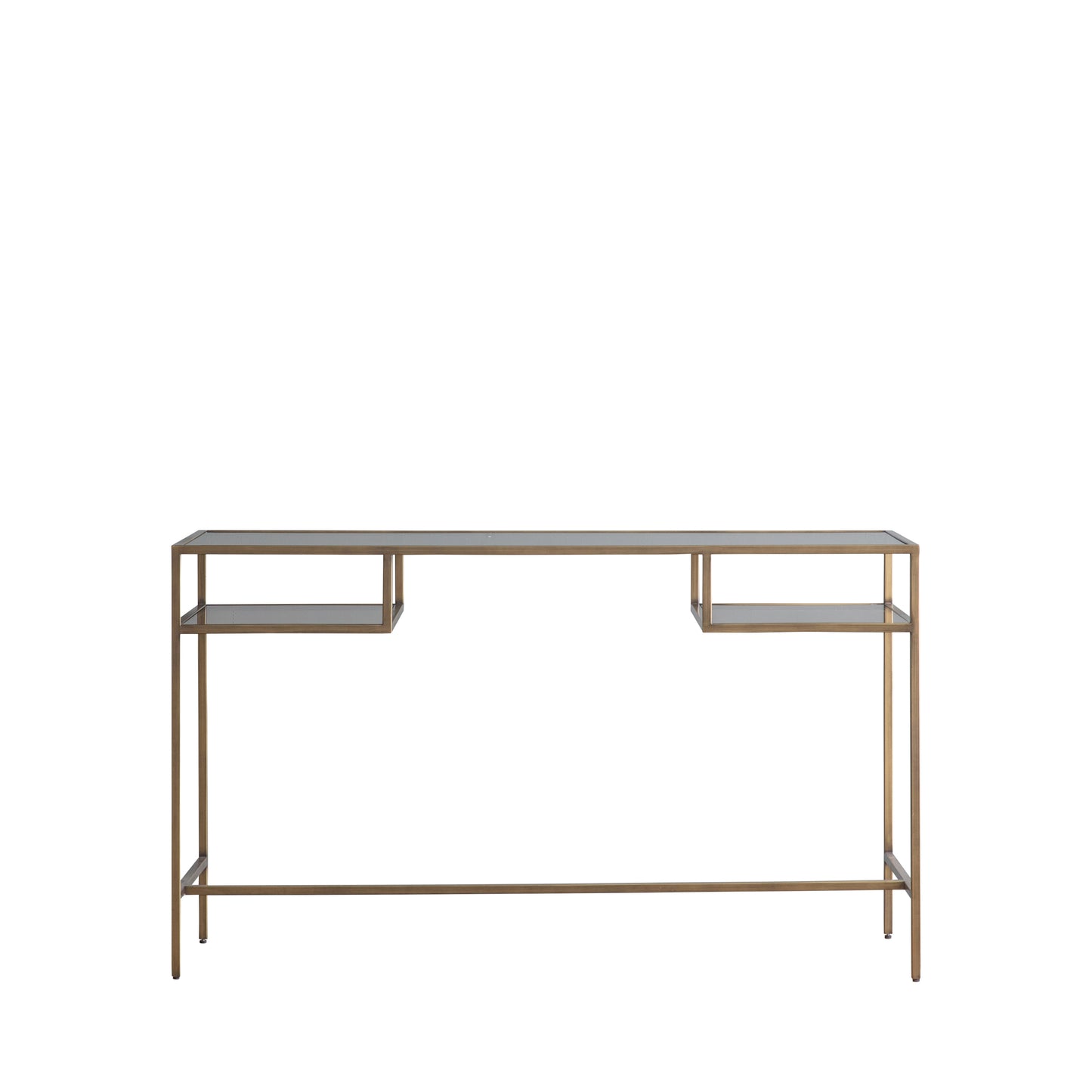 A Kikiathome.co.uk console table with a glass top: Interior decor.